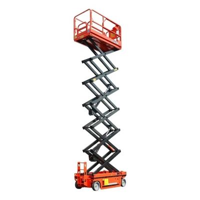 OEM 12M Electric Scissor Lift Machine GTJZ12 Hydraulic Self Propelled Battery Powered